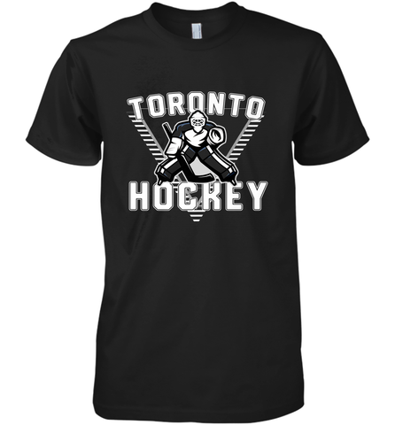 Old School Toronto Hockey Retro 90s Premium Men's T-Shirt Premium Men's T-Shirt / Black / XS Premium Men's T-Shirt - Eddytshirt
