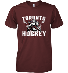 Old School Toronto Hockey Retro 90s Premium Men's T-Shirt Premium Men's T-Shirt - Eddytshirt