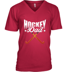 Mens Field Hockey Funny Slogan Pun Gift  Hockey Dad V-Neck T-Shirt V-Neck T-Shirt - Eddytshirt