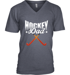 Mens Field Hockey Funny Slogan Pun Gift  Hockey Dad V-Neck T-Shirt V-Neck T-Shirt - Eddytshirt