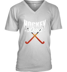 Mens Field Hockey Funny Slogan Pun Gift  Hockey Dad V-Neck T-Shirt V-Neck T-Shirt - Eddytshirt