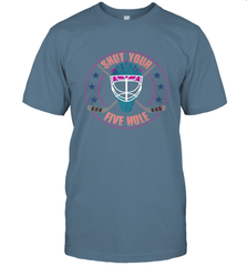 Shut Your Five Hole T Shirt  Funny Goalie Ice Hockey Gifts T-Shirt T-Shirt - Eddytshirt