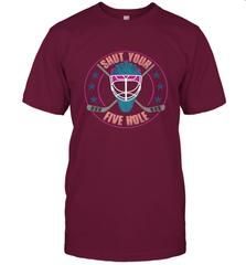 Shut Your Five Hole T Shirt  Funny Goalie Ice Hockey Gifts T-Shirt T-Shirt - Eddytshirt