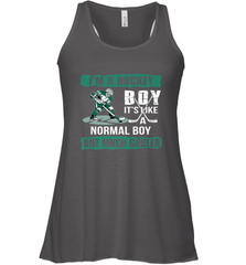 I'm A Hockey Boy It's Like A Normal Boy But Much Cooler Racerback Tank Racerback Tank - Eddytshirt