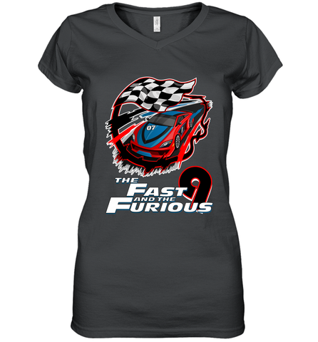 The fast and the furious 9 Women's V-Neck T-Shirt