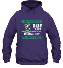 I'm A Hockey Boy It's Like A Normal Boy But Much Cooler Hoodie Hoodie - Eddytshirt