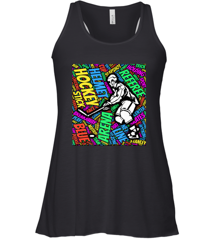 This hockey player makes great gift Racerback Tank Racerback Tank / Black / XS Racerback Tank - Eddytshirt