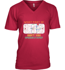 What Part Of Ice Hockey Don't You Understand Hockey Fans V-Neck T-Shirt V-Neck T-Shirt - Eddytshirt