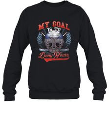 My Goal Is To Deny Yours Hockey Defender Sweatshirt Sweatshirt - Eddytshirt