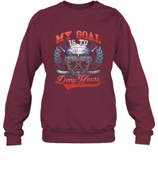 My Goal Is To Deny Yours Hockey Defender Sweatshirt Sweatshirt - Eddytshirt