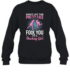 Ice Hockey Sport Hockey Girl Game Player Sweatshirt