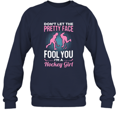 Ice Hockey Sport Hockey Girl Game Player Sweatshirt
