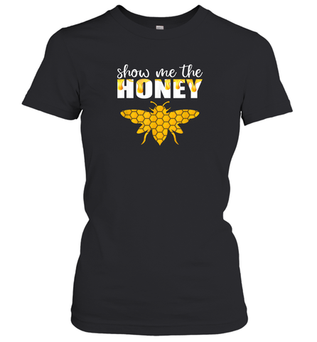 Show Me The Honey Beekeeper Beekeeping Honeybee Tees T Shirt Women's T-Shirt Women's T-Shirt / Black / S Women's T-Shirt - Eddytshirt