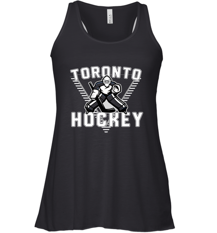 Old School Toronto Hockey Retro 90s Racerback Tank Racerback Tank / Black / XS Racerback Tank - Eddytshirt