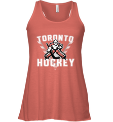 Old School Toronto Hockey Retro 90s Racerback Tank Racerback Tank - Eddytshirt