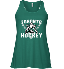 Old School Toronto Hockey Retro 90s Racerback Tank Racerback Tank - Eddytshirt
