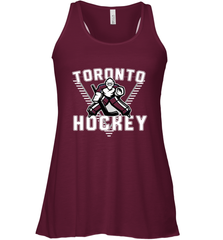 Old School Toronto Hockey Retro 90s Racerback Tank Racerback Tank - Eddytshirt