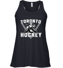 Old School Toronto Hockey Retro 90s Racerback Tank Racerback Tank - Eddytshirt