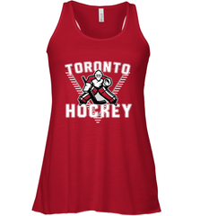 Old School Toronto Hockey Retro 90s Racerback Tank Racerback Tank - Eddytshirt
