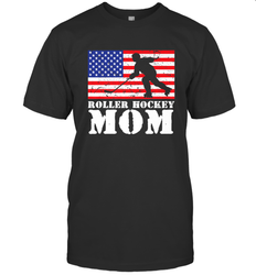 USA American Distressed Flag Roller Hockey Mom Women For Her T-Shirt