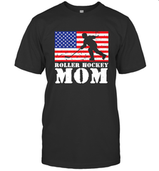 USA American Distressed Flag Roller Hockey Mom Women For Her T-Shirt T-Shirt - Eddytshirt