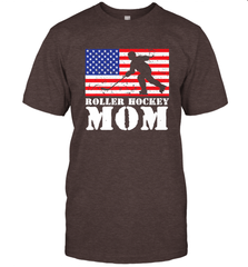 USA American Distressed Flag Roller Hockey Mom Women For Her T-Shirt T-Shirt - Eddytshirt