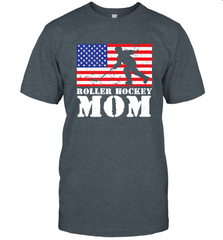 USA American Distressed Flag Roller Hockey Mom Women For Her T-Shirt T-Shirt - Eddytshirt