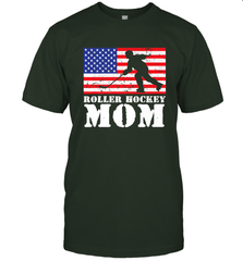 USA American Distressed Flag Roller Hockey Mom Women For Her T-Shirt T-Shirt - Eddytshirt