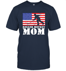 USA American Distressed Flag Roller Hockey Mom Women For Her T-Shirt