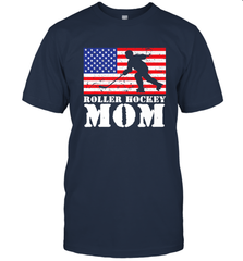 USA American Distressed Flag Roller Hockey Mom Women For Her T-Shirt T-Shirt - Eddytshirt