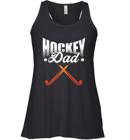 Mens Field Hockey Funny Slogan Pun Gift  Hockey Dad Racerback Tank Racerback Tank / Black / XS Racerback Tank - Eddytshirt