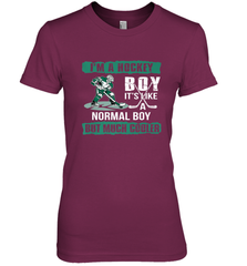 I'm A Hockey Boy It's Like A Normal Boy But Much Cooler Premium Women's T-Shirt Premium Women's T-Shirt - Eddytshirt