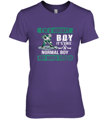 I'm A Hockey Boy It's Like A Normal Boy But Much Cooler Premium Women's T-Shirt Premium Women's T-Shirt - Eddytshirt