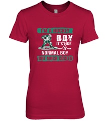 I'm A Hockey Boy It's Like A Normal Boy But Much Cooler Premium Women's T-Shirt Premium Women's T-Shirt - Eddytshirt