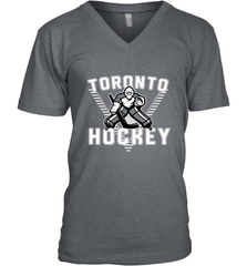 Old School Toronto Hockey Retro 90s V-Neck T-Shirt V-Neck T-Shirt - Eddytshirt