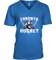 Old School Toronto Hockey Retro 90s V-Neck T-Shirt V-Neck T-Shirt - Eddytshirt
