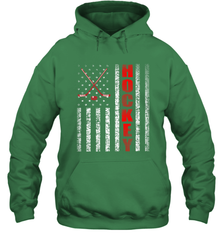 Vintage American US Flag Hockey Player Tee Ice Hockey Fans Hoodie Hoodie - Eddytshirt