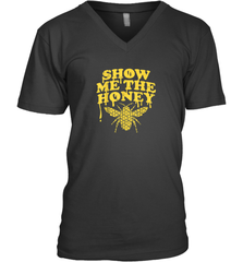 Show Me The Honey Bee Funny Beekeeping Humor Apiarist Gift T Shirt V-Neck T-Shirt V-Neck T-Shirt - Eddytshirt