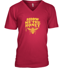 Show Me The Honey Bee Funny Beekeeping Humor Apiarist Gift T Shirt V-Neck T-Shirt V-Neck T-Shirt - Eddytshirt
