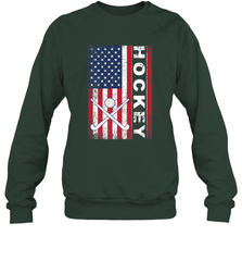 USA American Flag Hockey Player Perfect Gift Sweatshirt Sweatshirt - Eddytshirt