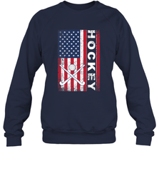 USA American Flag Hockey Player Perfect Gift Sweatshirt Sweatshirt - Eddytshirt