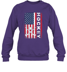 USA American Flag Hockey Player Perfect Gift Sweatshirt Sweatshirt - Eddytshirt