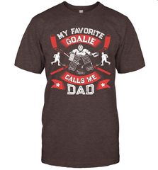 My Favorite Goalie Calls Me Dad Men Ice Hockey Sport T-Shirt T-Shirt - Eddytshirt