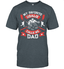 My Favorite Goalie Calls Me Dad Men Ice Hockey Sport T-Shirt T-Shirt - Eddytshirt