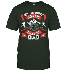 My Favorite Goalie Calls Me Dad Men Ice Hockey Sport T-Shirt T-Shirt - Eddytshirt