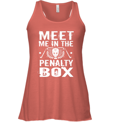 Meet Me In The Penalty Box Shirt  Funny Hockey Racerback Tank Racerback Tank - Eddytshirt