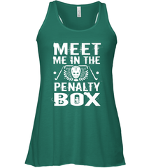 Meet Me In The Penalty Box Shirt  Funny Hockey Racerback Tank Racerback Tank - Eddytshirt