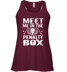 Meet Me In The Penalty Box Shirt  Funny Hockey Racerback Tank Racerback Tank - Eddytshirt