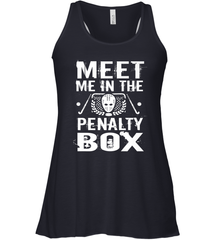 Meet Me In The Penalty Box Shirt  Funny Hockey Racerback Tank Racerback Tank - Eddytshirt
