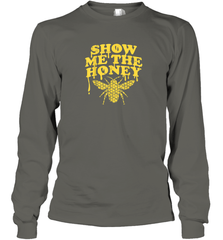 Show Me The Honey Bee Funny Beekeeping Humor Apiarist Gift T Shirt Long Sleeve T-Shirt Long Sleeve T-Shirt - Eddytshirt